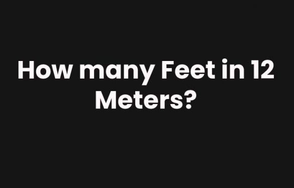 How Many Feet In 12 Meters  585x376 